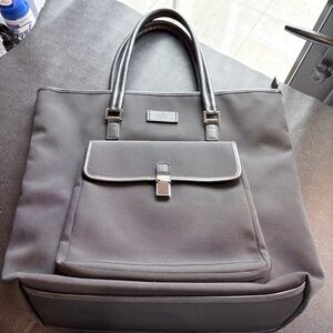 Gucci Black Tote Bag with Silver Accents